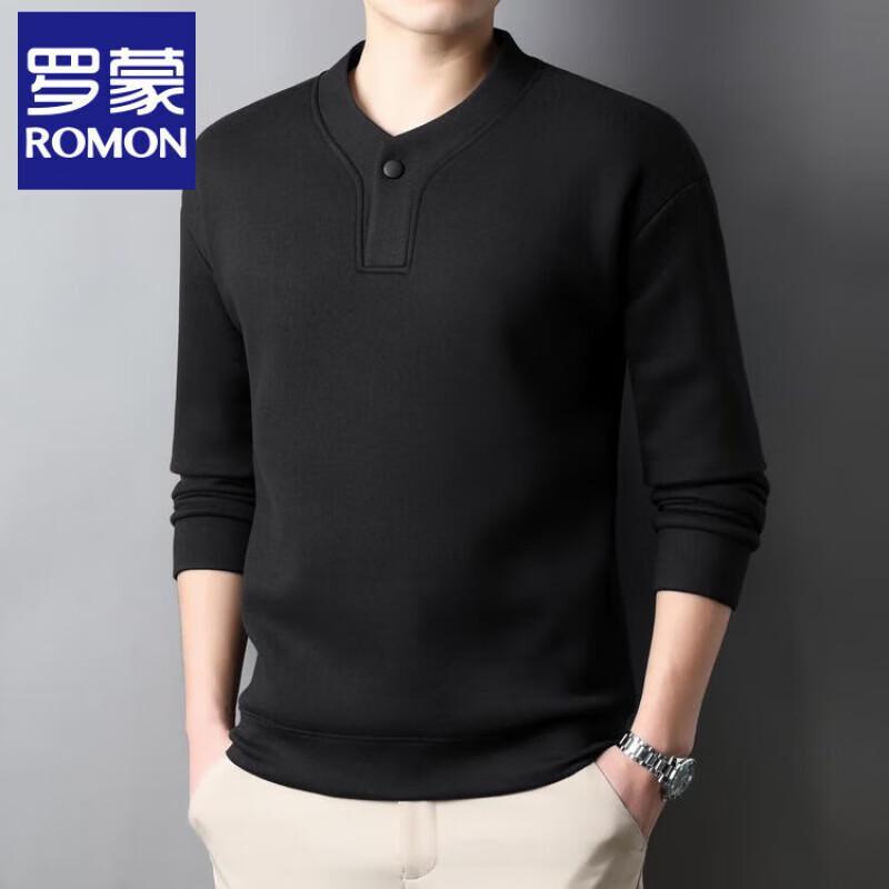 Romon Men s Half-High Collar Thermal Long-Sleeve T-Shirt XXXL