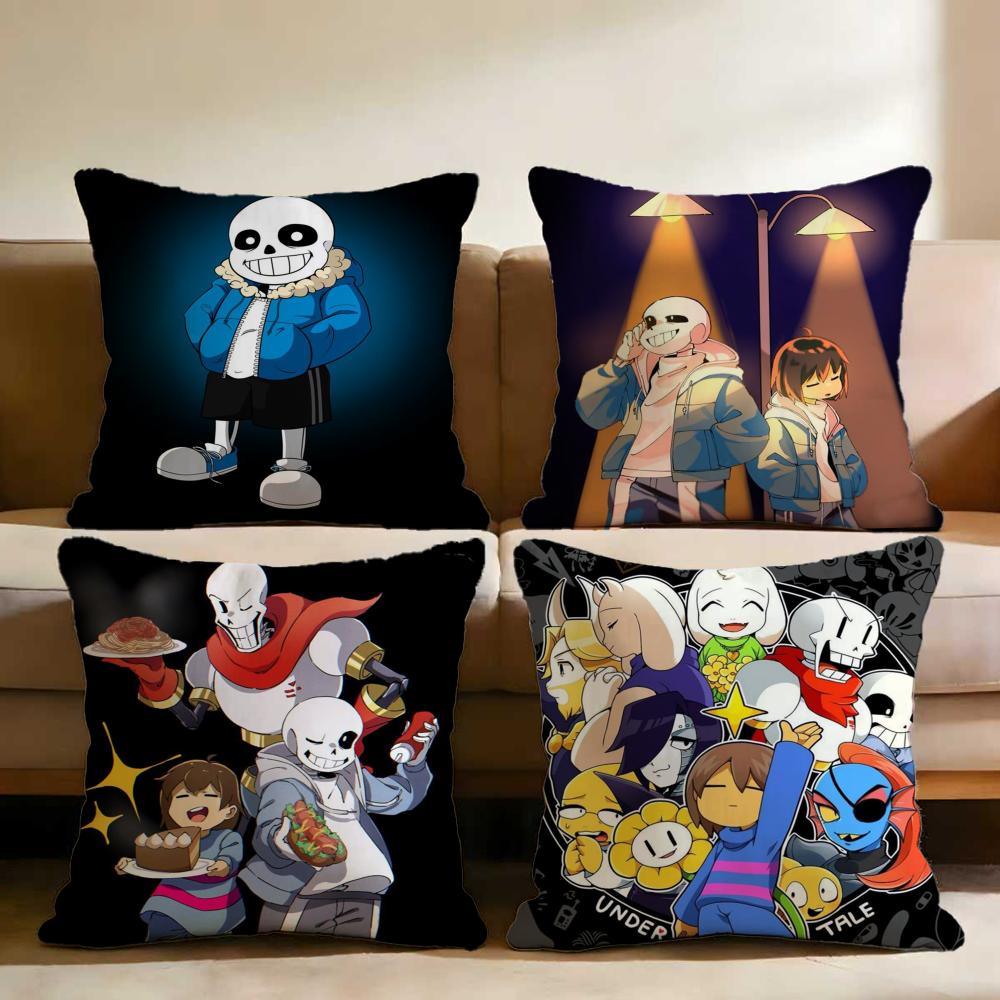 Game U-UndertaleS Cushion Cover Home & Car Multi-Scene Pillow Cover - Reversible, Soft & Durable for Daily Use