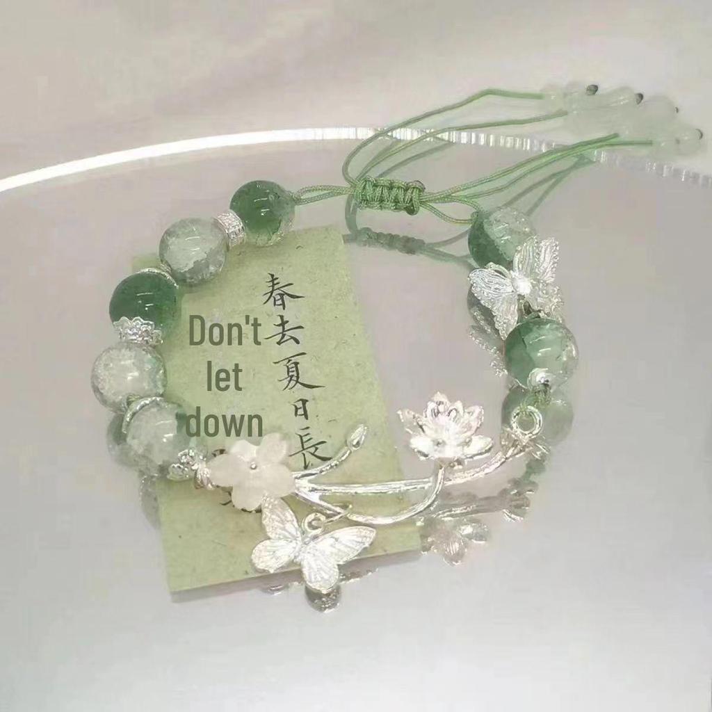 Wenwan Jiaren: Nuovo Bracciale Loto di Bambù 2024 per Donna - Design Intrecciato Retro Stile Nazionale Cool