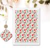 4PCS Christmas Clay Transfer Paper 95x138mm Water Soluble Paper Clay Transfer Sheets for Clay Earring Jewelry Making