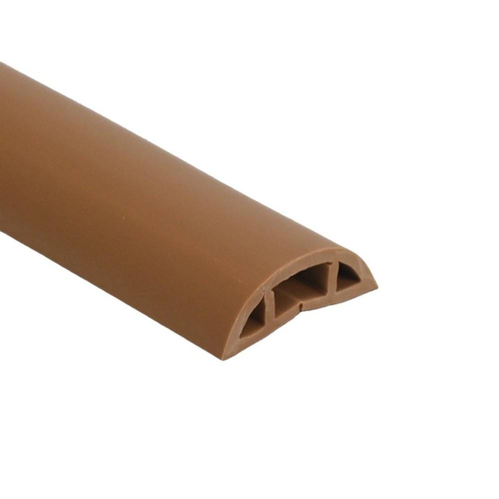 

1PC 3meters/118.11in Floor Cord Cover Extension Wiring Duct Protector Power Cable Protector Covers Practical Wire Organizer 3meters светло-коричневого
