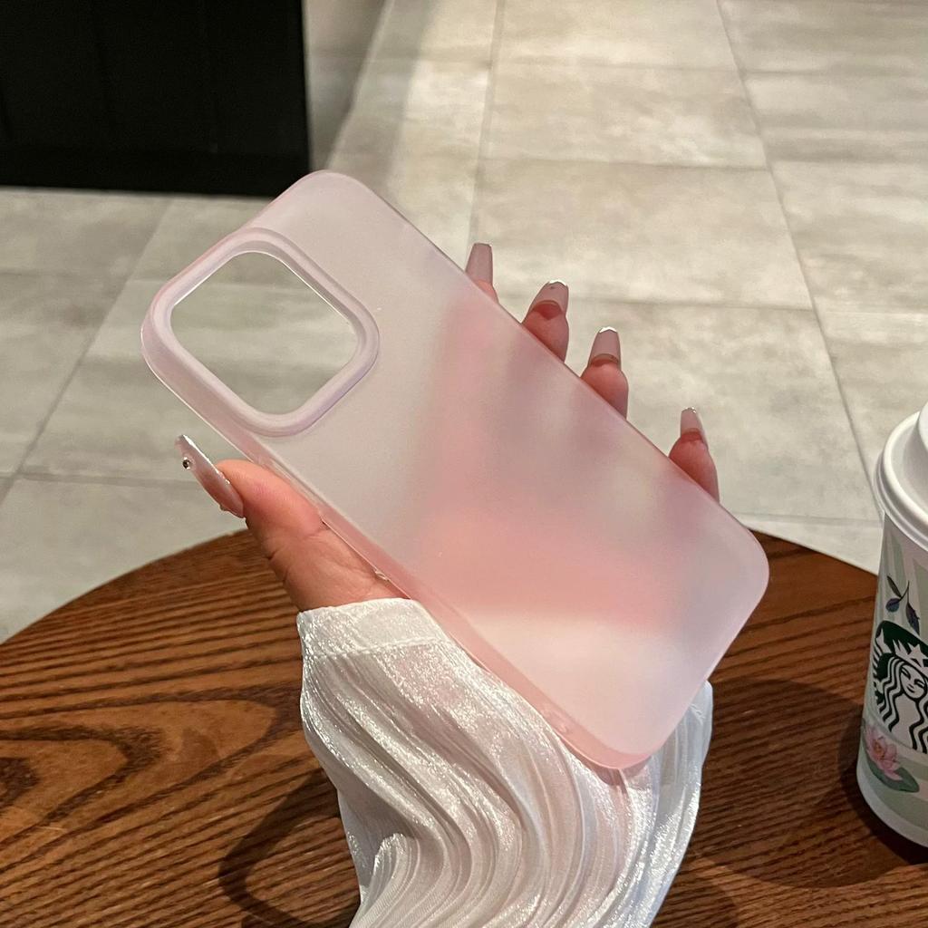 Capa de Celular Fashion Soft Matte Candy Para iPhone 17 16 11 12 13 14 15 Pro Max Plus X XS Max Capas Transparentes de Borda
