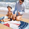 Seafaring Sailboat Pattern Digital-printed Polyester Superfine Fiber Double-sided Fleece Beach Vacation Bath Towel, Beach Towel