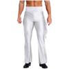 Mens Tassel Flared Pants Vintage High Waist Bell Bottom Trousers Dance Stage Performance
