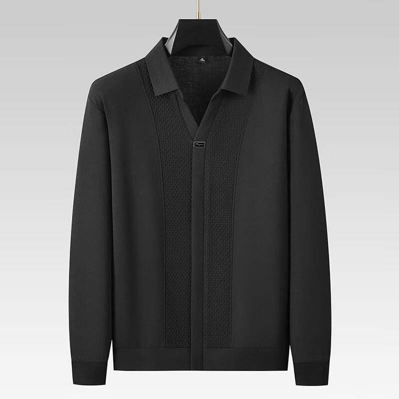 

DIBINZE Men s Plus Size Modal Blend Long Sleeve Polo Shirt 6XL