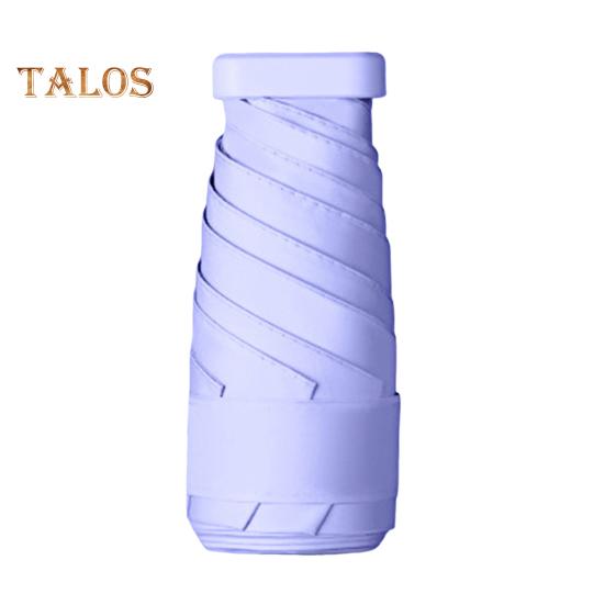 

Дорожный мини-зонт для сумочки, складной компактный зонт с защитой от ультрафиолета, маленький карманный зонт от дождя и солнца для мужчин и женщин фиолетовый