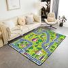 Outdoor Camping Themed Rug, Cartoon Campfire & Wood Non-Slip Floor Mat for Kids Bedroom Playroom Nursery Decor Carpet