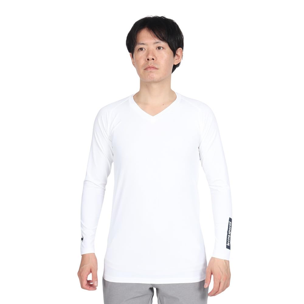Coq Sportif Pullover With Short Sleeve Cut and Light Rain Golf LG4FTZ00M NV00 [Le Golf] [Stretch Forcer] Inner, Sew, Lightweight, Compatible, Men's