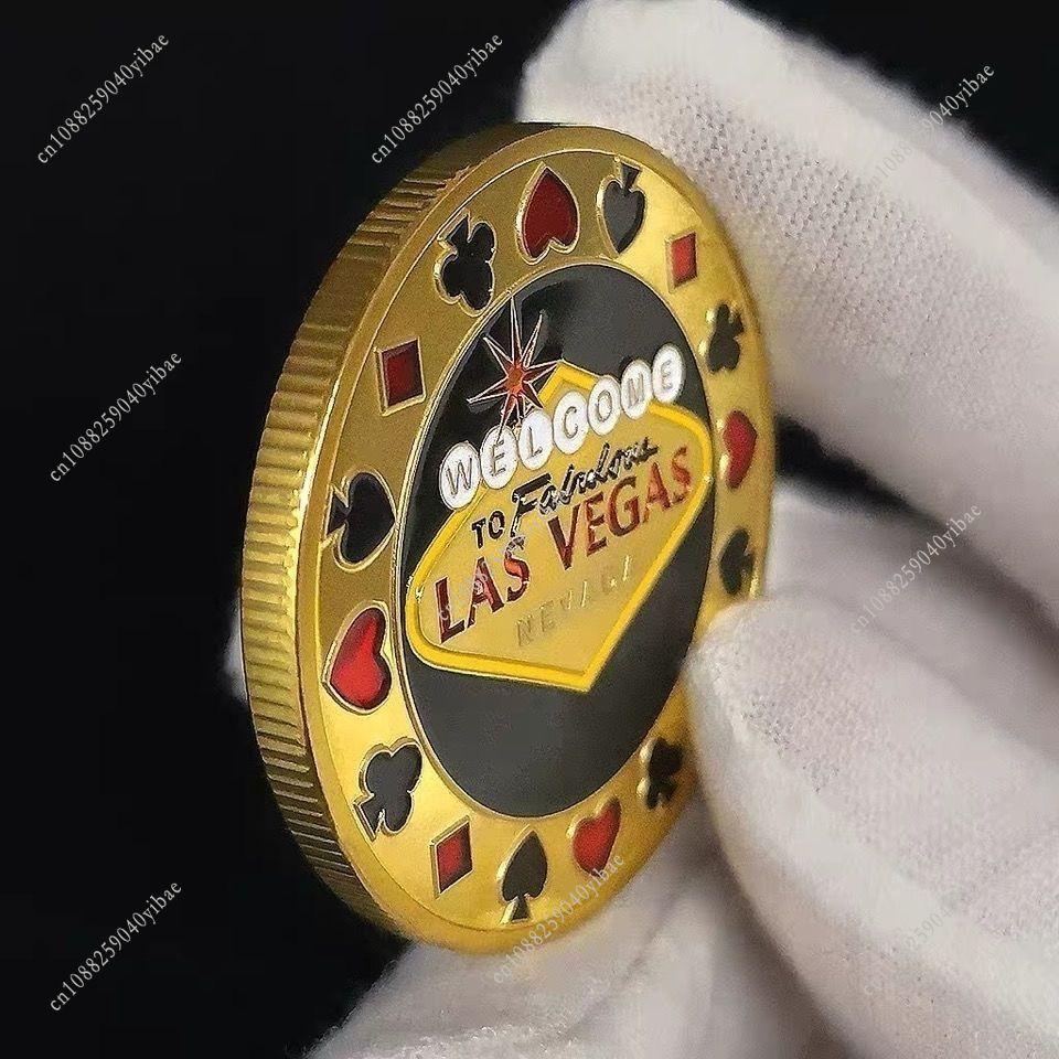 4CM Vierblättriges Kleeblatt Glücksmünze Herz Poker-Münze 2MM Dick Kreative Entscheidungs-Münze Presskarte Gedenkmünzen Entscheidungsgeschenke