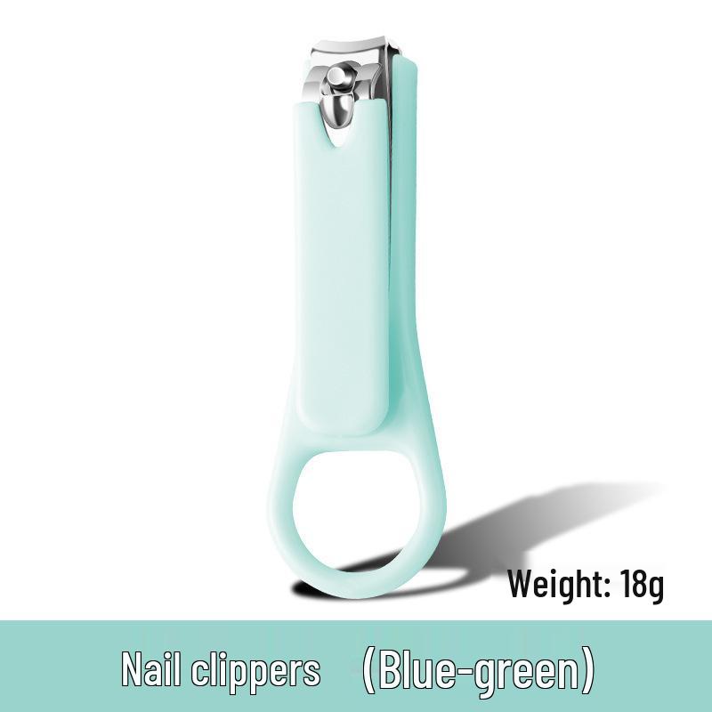 Child-Safe Anti-Pinch Baby Nail Clipper Set - Anti-Splash, Cute Design, Portable for Kids and Students