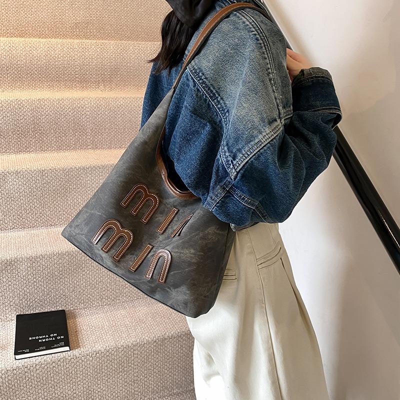 New Autumn Personalized and Beautiful Fashion Casual Retro Large-capacity Bag Women's Shoulder Messenger Bag Tote Bag