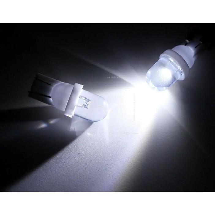 10-30pcs Car T10 Led Bulbs LED Light Cold White Silica Auto Interior Dome Reading Wedge Side Door Trunk Lamp License Plate Lamp Bulbs 7