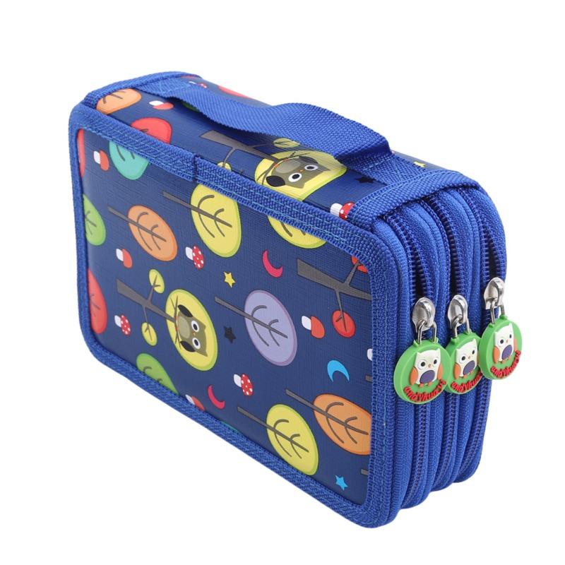 32/52/72 Hole Sketch Pencil Case Zipper Large Capacity Art Painting Drawing Sketch Pen Storage Bag Organizer Paintbrush Statione