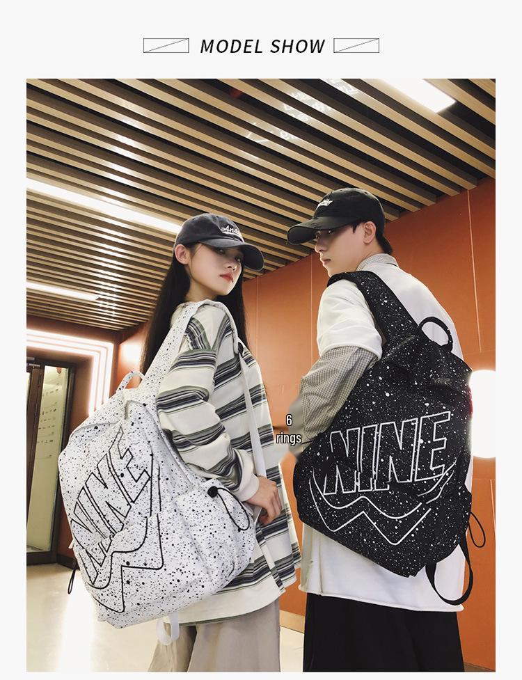 Sac à dos tendance et léger à motif d'étoiles pour les collégiens et lycéens