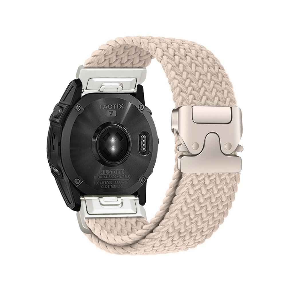 רצועת שעון ניילון נמתחת QuickFit 20/22/26 מ"מ עבור Garmin Fenix 8/7/6/5 Forerunner 965/955/945 Instinct Tactix רצועת שעון אלסטית