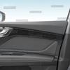 For Q4 e-tron 2021-2025 Real Soft Carbon Fiber Sticker LHD RHD Car Front Rear Door Trim Strip Sticker Panel.