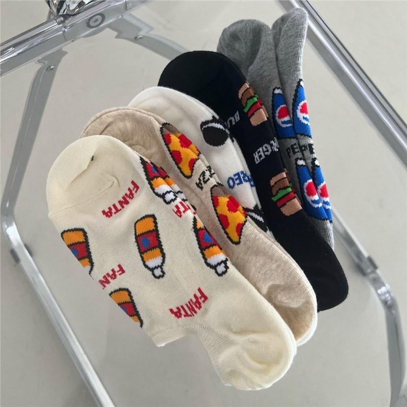 

Унисекс Мультяшные Носки-Следки - Короткие в Стиле Дондэмун Juice