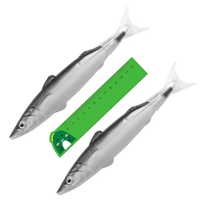 2Pcs Ocean Fish Ballpoint Pen 0.5Mm Cute Creative Playful Student Workspace Stationery School Supplies For Kids