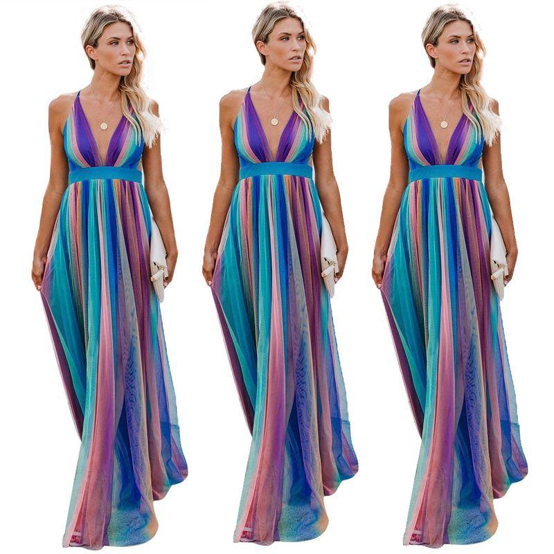 Sleeveless Sexy Backless Dress Tunic Waist