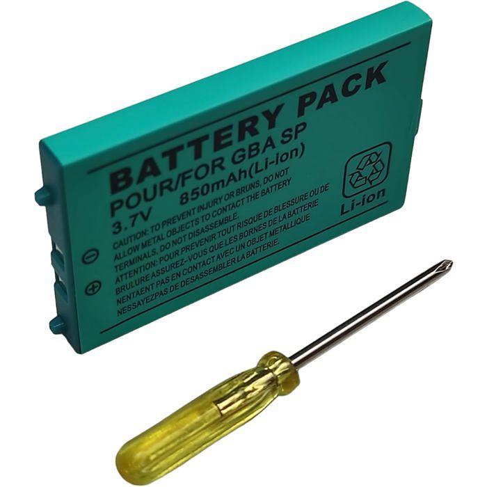 Batterie - LINK-E - GBA SP - 3.7V - 850mAh - Tournevis Inclus