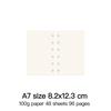 High Quality Ring Binder Notebook A5 Personal A6 A7 A8 Size Insert Refills Loose Leaf Spiral Diary Planner Inner Core 100g Paper