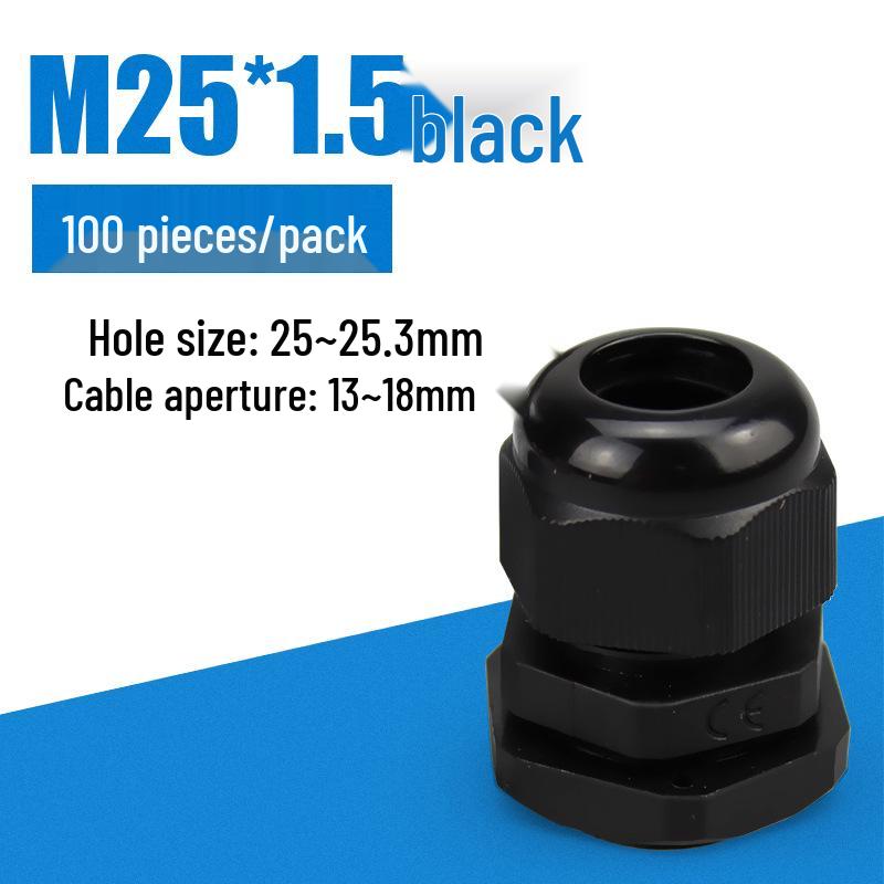 M-Type High-Temperature Resistant Waterproof Plastic Cable Connector with Outer Spiral Gland