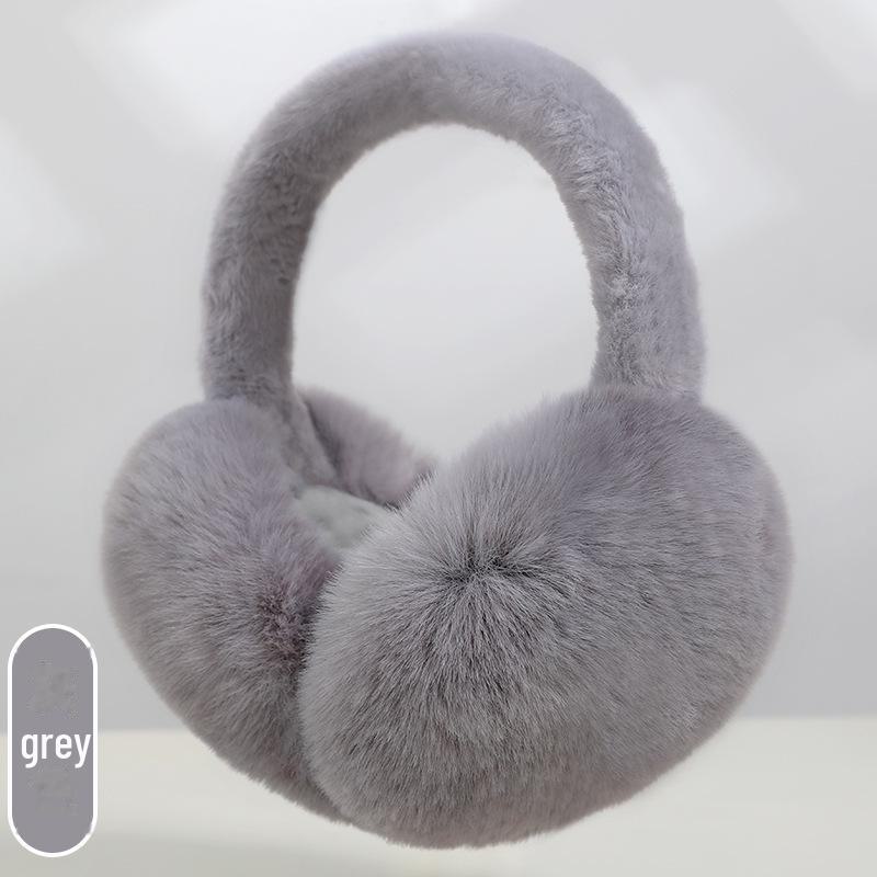 Ruiya Foldable Plush Velvet Earmuffs for Winter - Warm, Cold-Proof, Antifreeze Ear Warmers for Women and Students