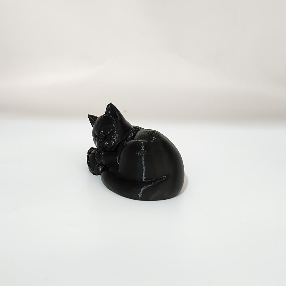 Lazy Pillow Kitten Ornament, Modern Abstract Style, Ideal Gift for Desk, Bedroom, Car, Cat Enthusiasts, Healing Perfect Gift