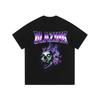 Mens Oversized Cotton T-Shirt With Skull Graphic Print Loose Fit Casual Streetwear Tee Winter