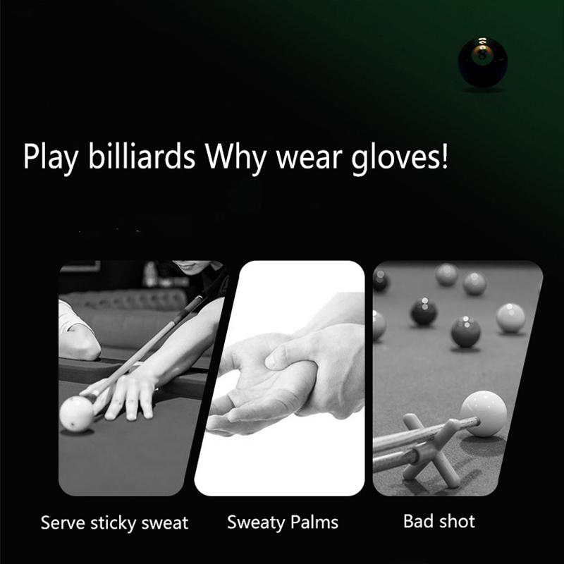 1Piece Billiards Glove Snooker Billiard Glove Non Slip Stickers Elasticity Billiard Training Gloves Accessories