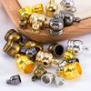 50pcs Necklace End Tips Tassel Caps Leather Cord Crimps End Caps Plastic Beads Cap Fastener DIY Jewelry Making Finding Supplies