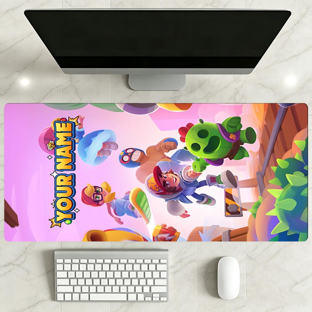 Supercell Customizable Name Mouse Pad Gaming Laptop Mouse Pad Computer Desk Keyboard Mat Non-Slip Rubber Base Suitable for Office Gaming PC Laptop