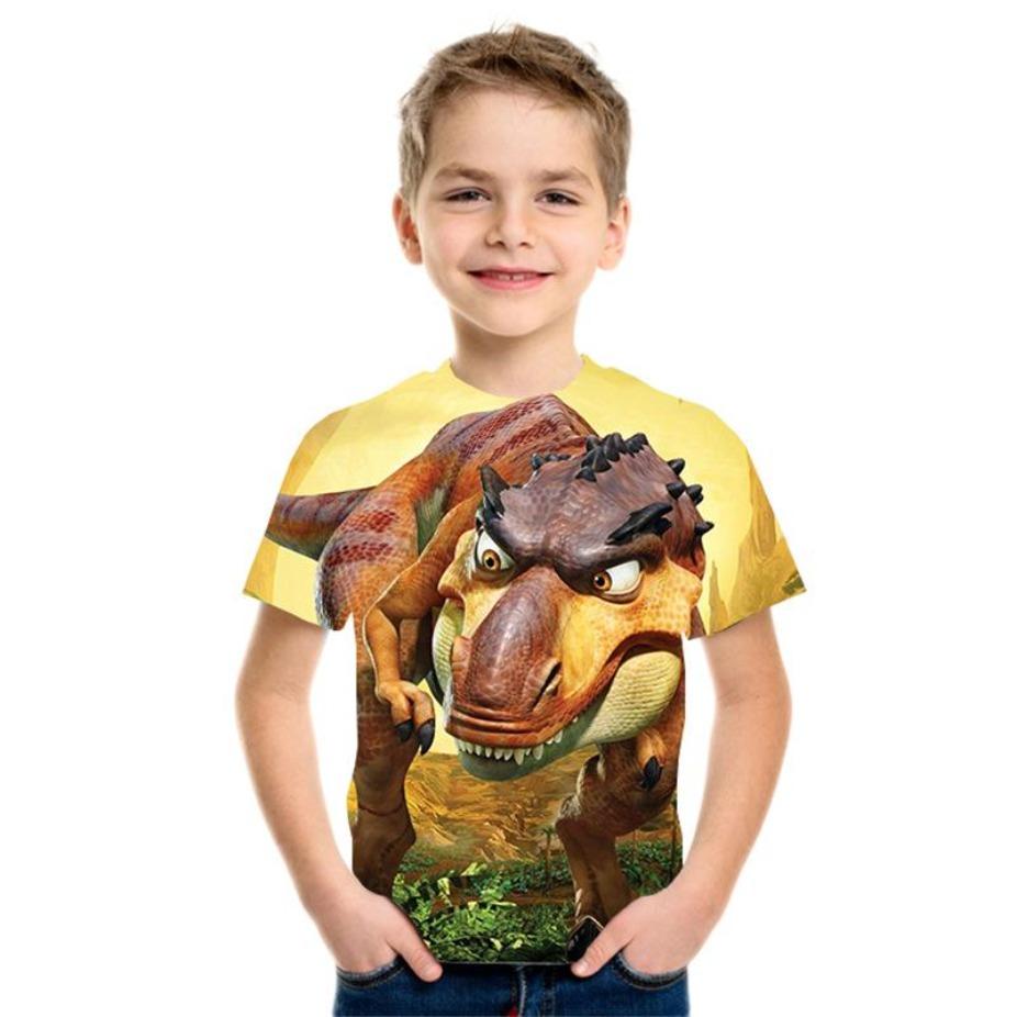 Kids T-shirts O Neck Tops Polyester Casual Sportwear Comfortable Tees Short Sleeve 3d Print T Shirt