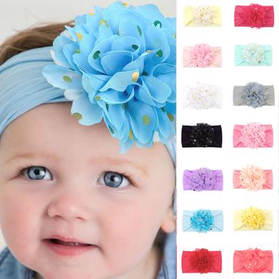 Baby Nylon Headbands Hairbands Hair Bow Elastics Hair Accessories For Baby Girls Newborn Infant Toddlers Kids