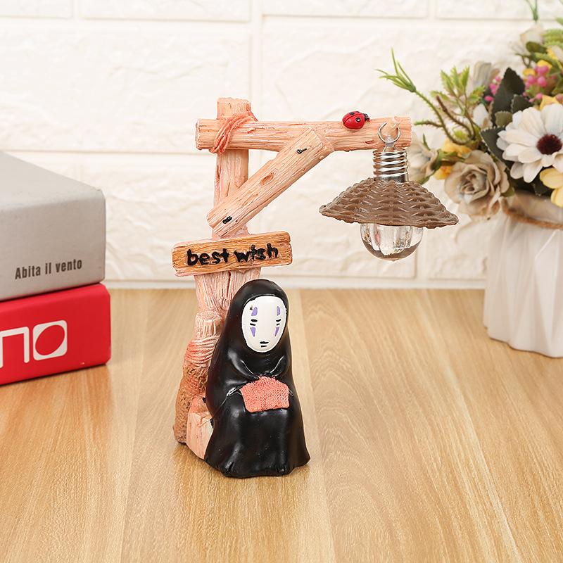 Night Light Doll Miyazaki Hayao Spirited Away Resin Action Figure Kids Toy
