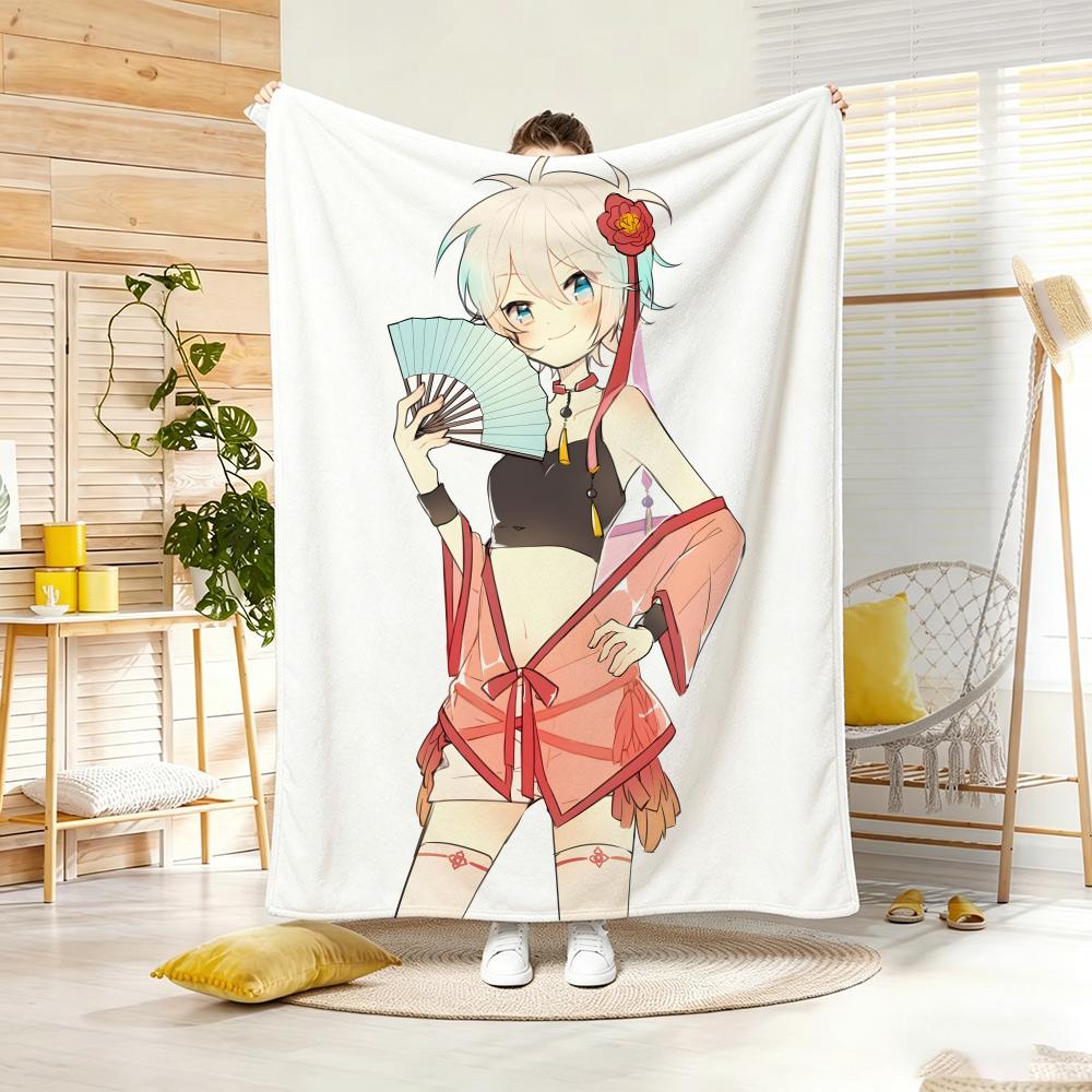 Anime Character Y-YanheS Throw Soft Warm Throw Blanket for Bedroom Living Room Bed Travel Camping Picnic Gift