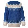 2020 Women's Autumn/Winter Casual Loose Mohair Chunky Knit Jacquard Sweater