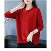 Autumn Winter Women 2025 New Sweater Fashionable Round Neck Base Shirt Middle-aged Mother Knitted Top