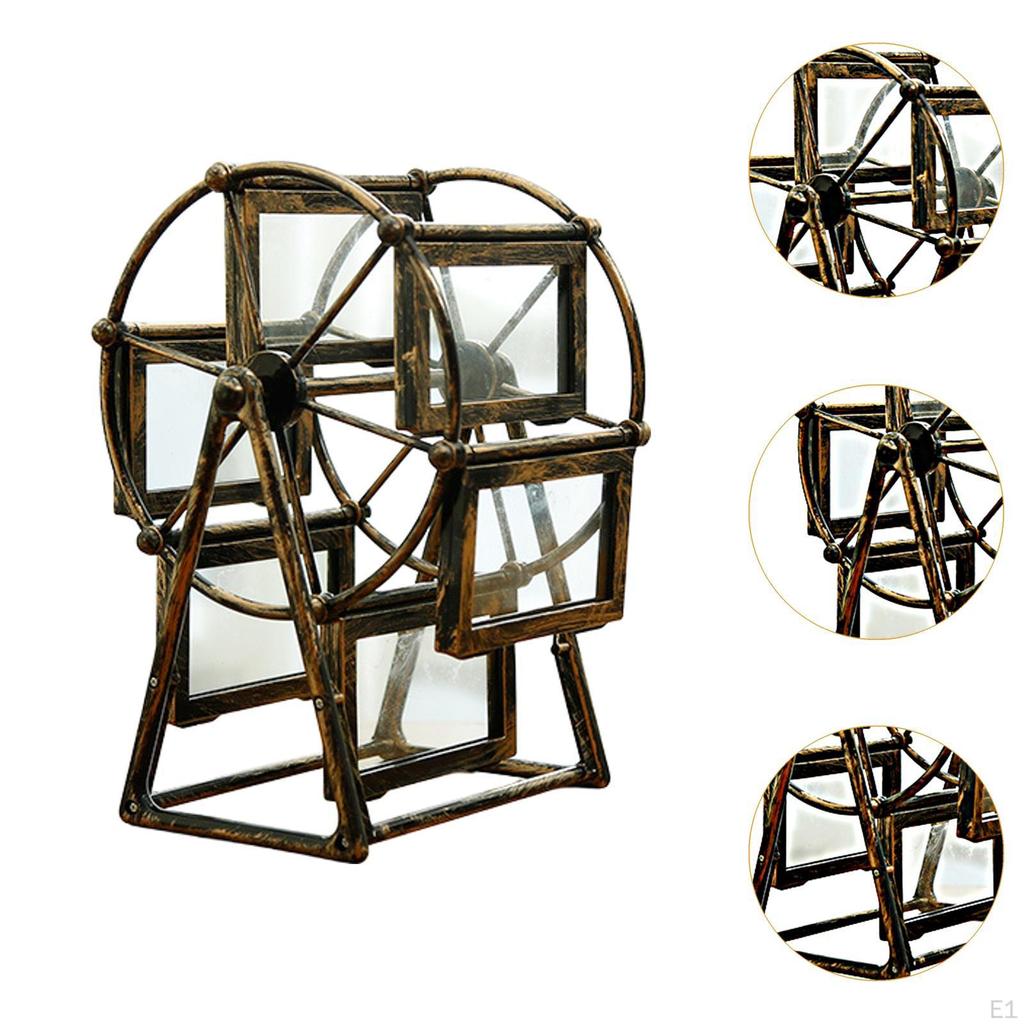 6 Photo Frame Rotating Display Stand for Desktop Memories