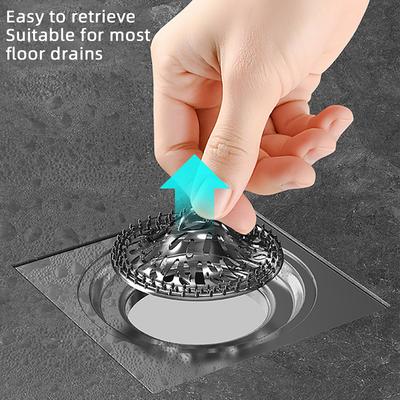 10Pcs Disposable Drain Filter Sink Floor Drainer Covers Bathroom Shower Sink Strainer Hair Garbage Anti Blocking Filter