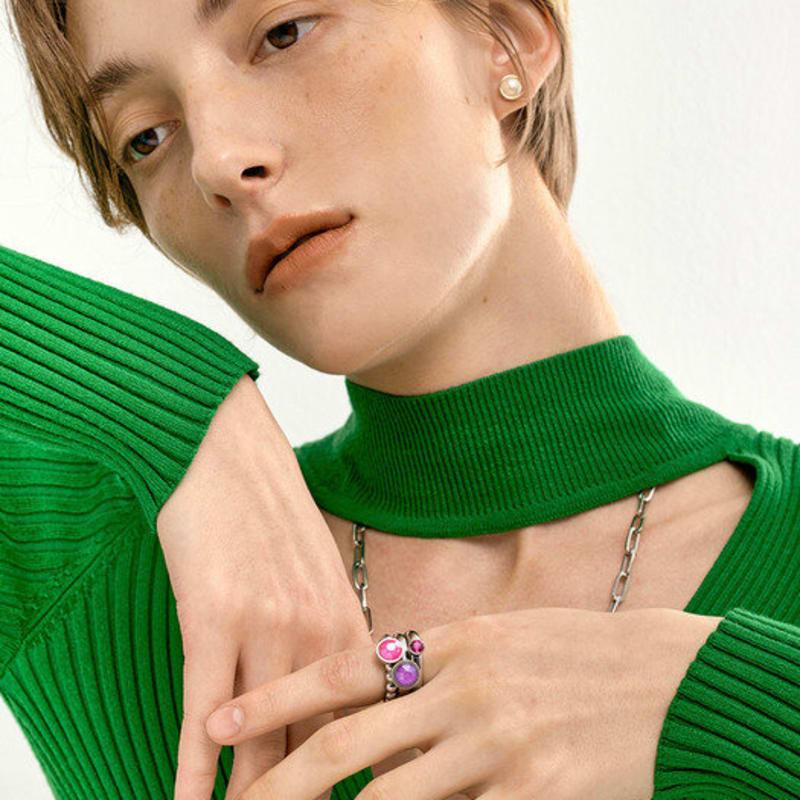 qudokorea Kudo Kanino 9mm Crystal Top Silver