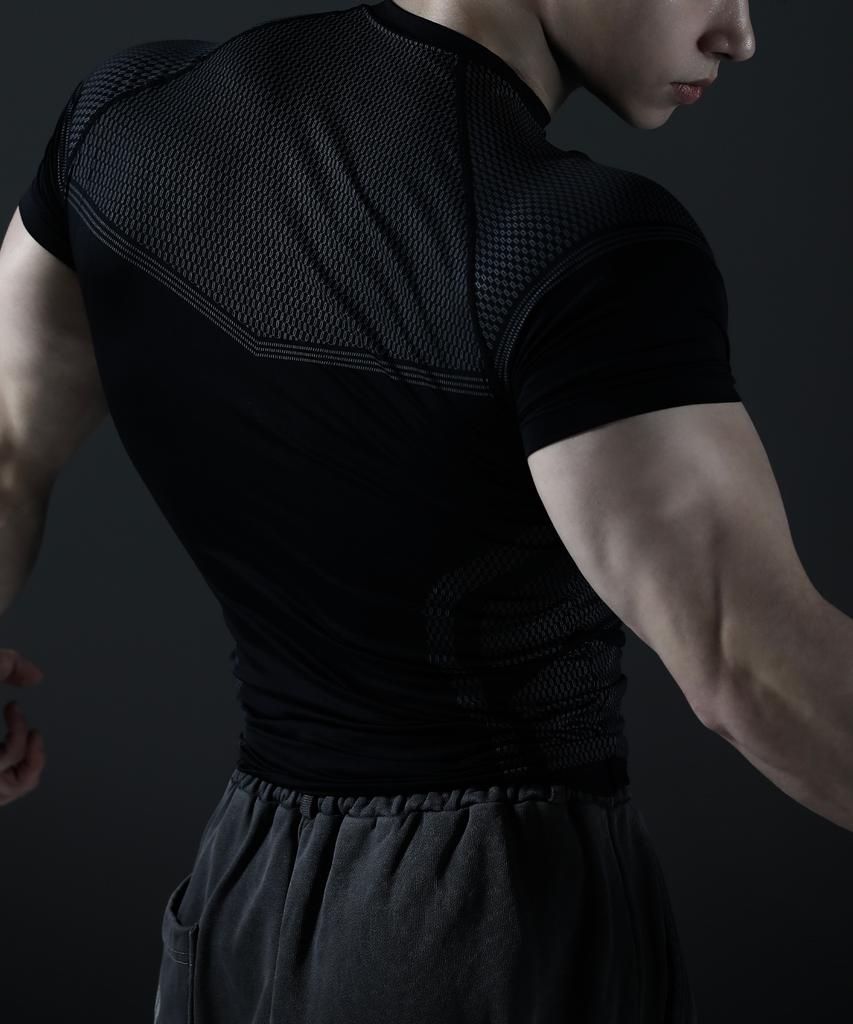 CARMID Silver Night Compression Short Sleeve [Black]