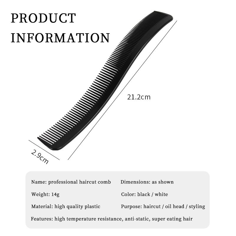 New Professional Curved Shaver Hair Clipper Cutting Comb Barber Flat Top Comb Anti-static Salon