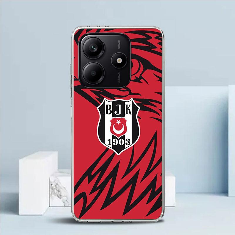 B-Besiktas B-BJK Coque Souple pour Xiaomi Redmi Note 15 14 13 12 Pro Plus Étui de Téléphone 14S 11S 11T 11E 10S 10 4G Coque à Motif Redmi