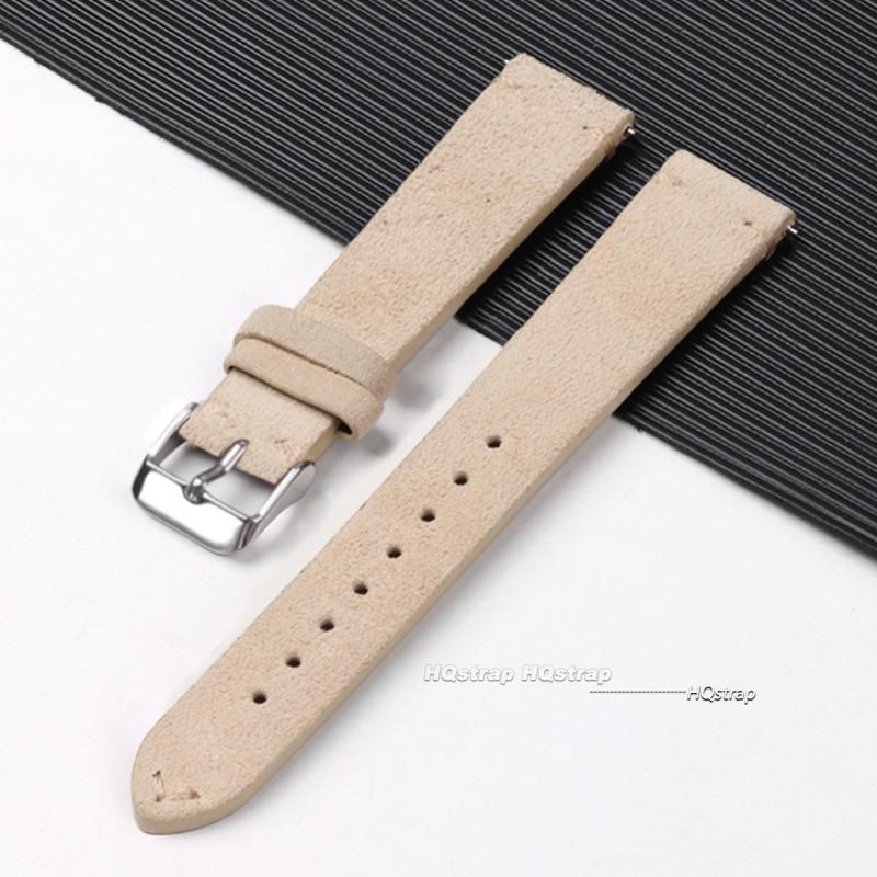 Vintage Leather Suede Watch Strap 14mm 16mm 18mm 20mm 22mm Watchband Gray Blue Brown Watch Bands Quick Release Wristband Belt