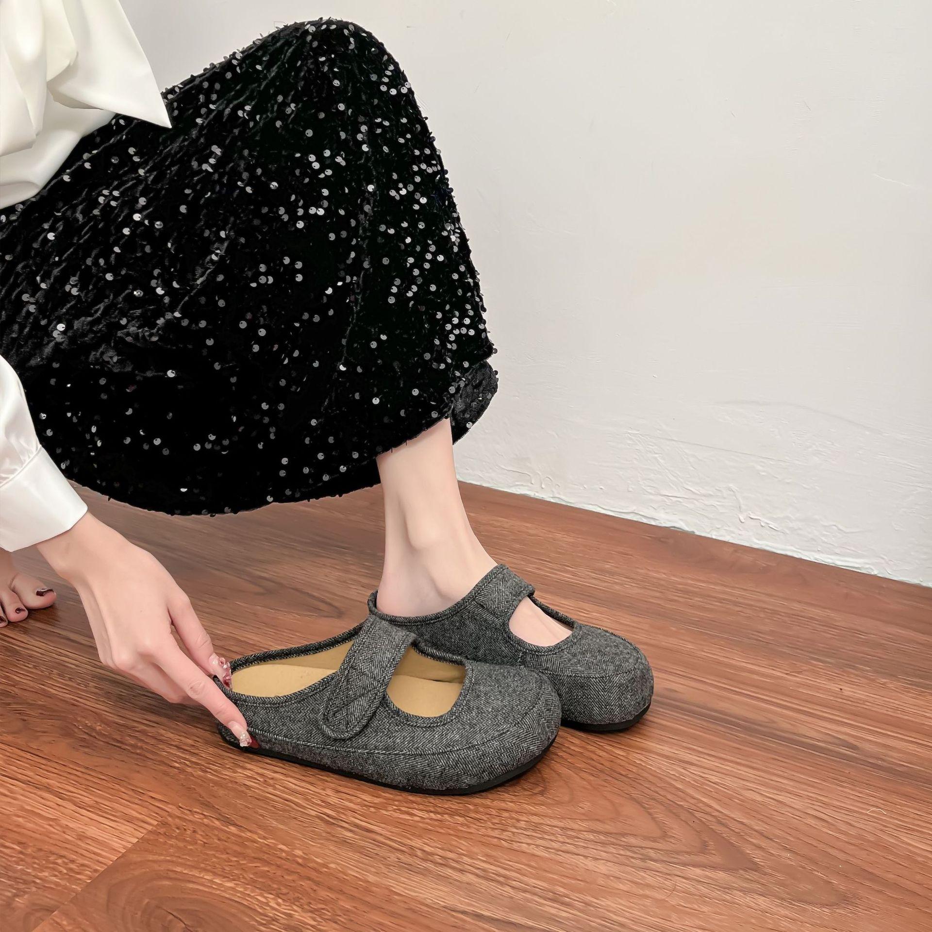 

Boken shoes women s summer back empty Korean version back empty single shoes women s outer wear advanced sense inner height increase platform casual 39 чёрный