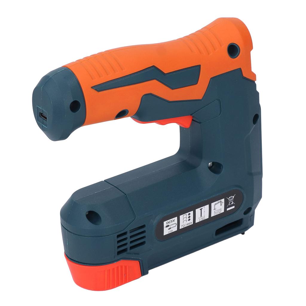 Electric Staple Gun 2 in 1 Cordless Stapler Brad Nailer with 2000 Nails 3.7V USB Charger Battery for Upholstering Wood