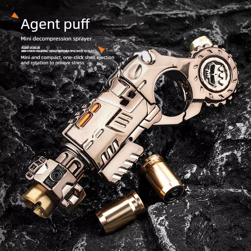 Metal Multi-Playability Ratchet Flip Antistress Toy For Gun Ejection Shell Stress Relief Fidget Spinner Fidgeting Toys Funny