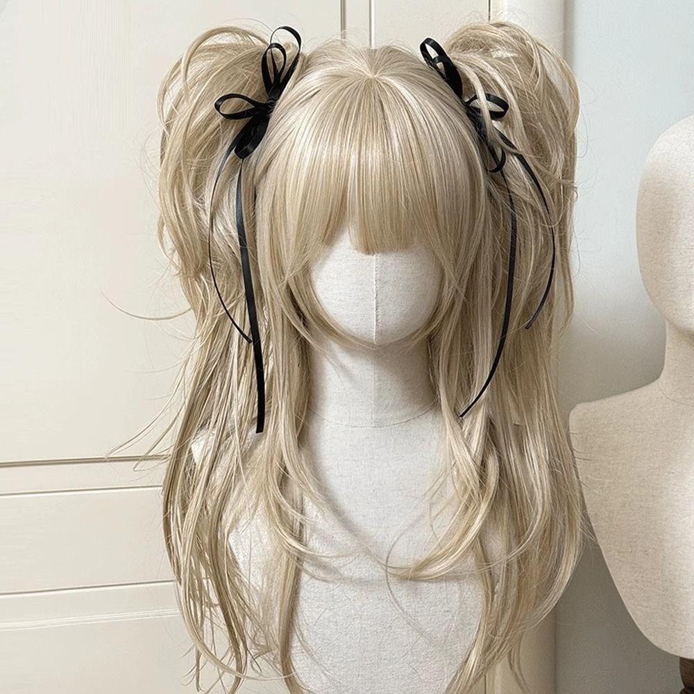 Synthetic Long Curly Wavy Lolita Wig with Bangs Cosplay Halloween Christmas Wig Role-playing