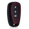 Silicone For Chevrolet Malibu Blazer Traverse Seeker Onix Equino Volt Bolt Trax Orlando Cruze Spark Sonic Camaro Car Key Case